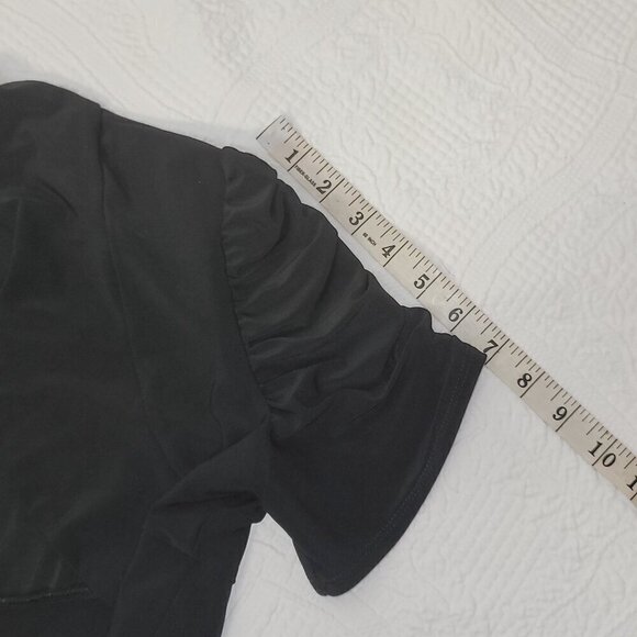 738. Blu Sage Shrug Top Black Sz XL - Picture 4 of 9